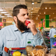 Image for article titled SNAP Recipients Now Required To Prove Need By Eating All Their Groceries On Spot